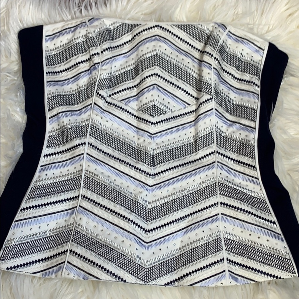 White House Black Market Strapless Corset top sz 4